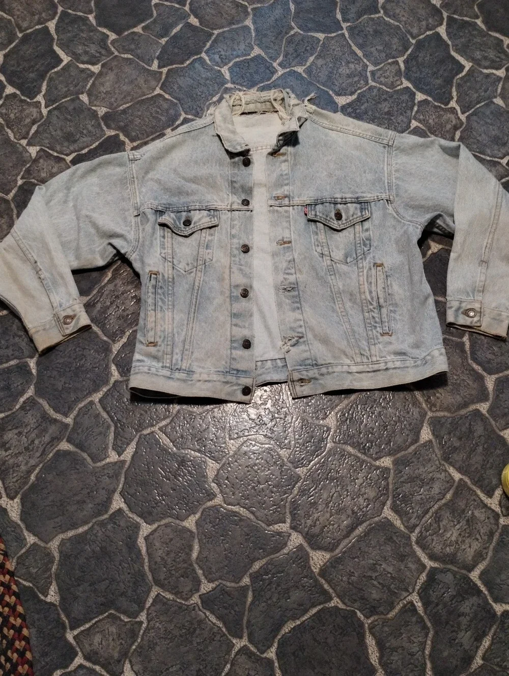 LEVIS Type 3 70507 - 0219 trucker denim jacket Made in USA 80s VINTAGE